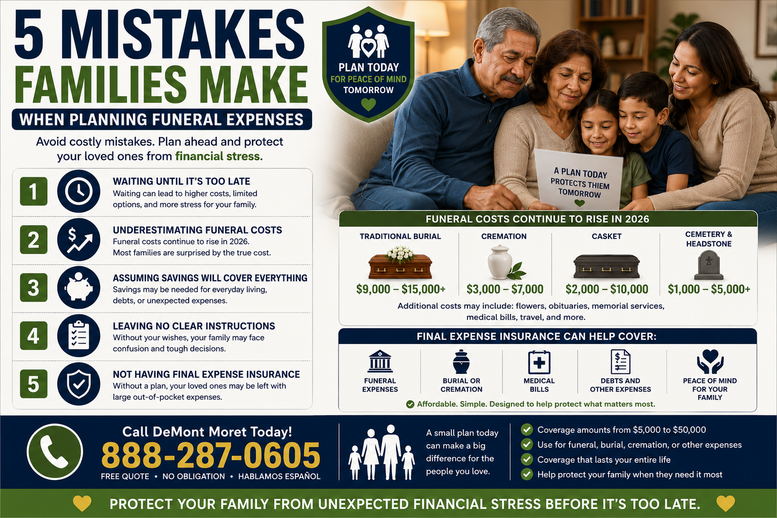 5 Mistakes Families Make When Planning Funeral Expenses